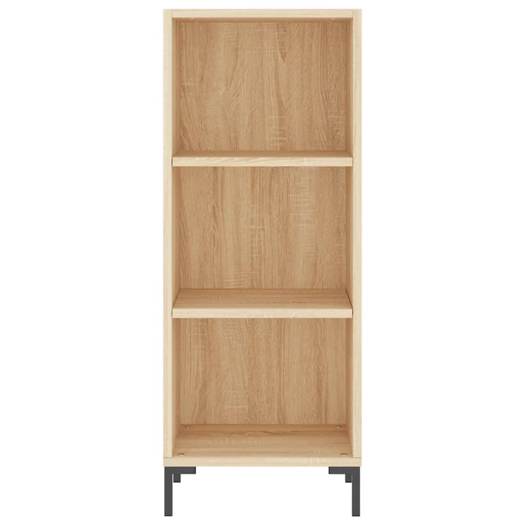vidaXL Sideboard Sonoma Oak 34.5x32.5x90 cm Engineered Wood 4