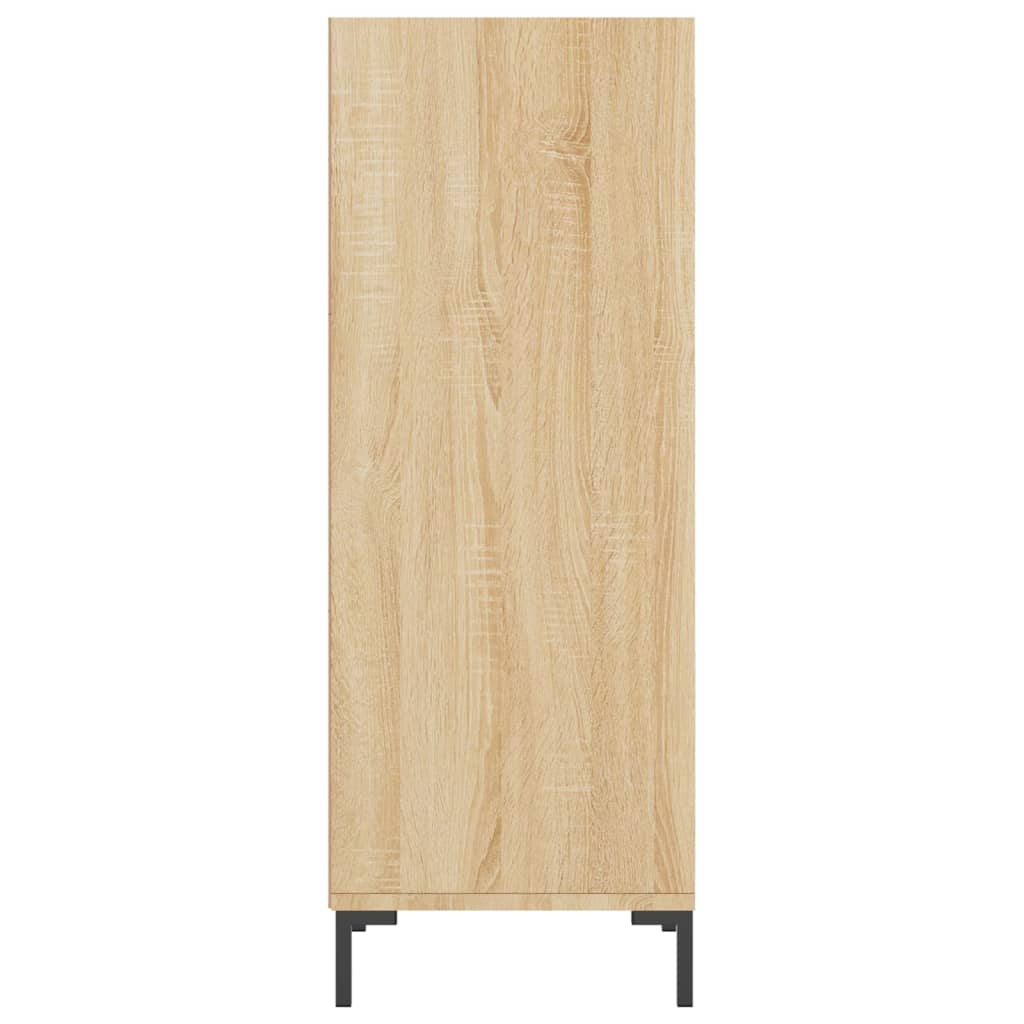 vidaXL Sideboard Sonoma Oak 34.5x32.5x90 cm Engineered Wood 5