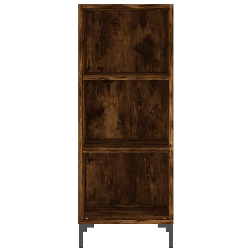 vidaXL Sideboard Smoked Oak 34.5x32.5x90 cm Engineered Wood 4