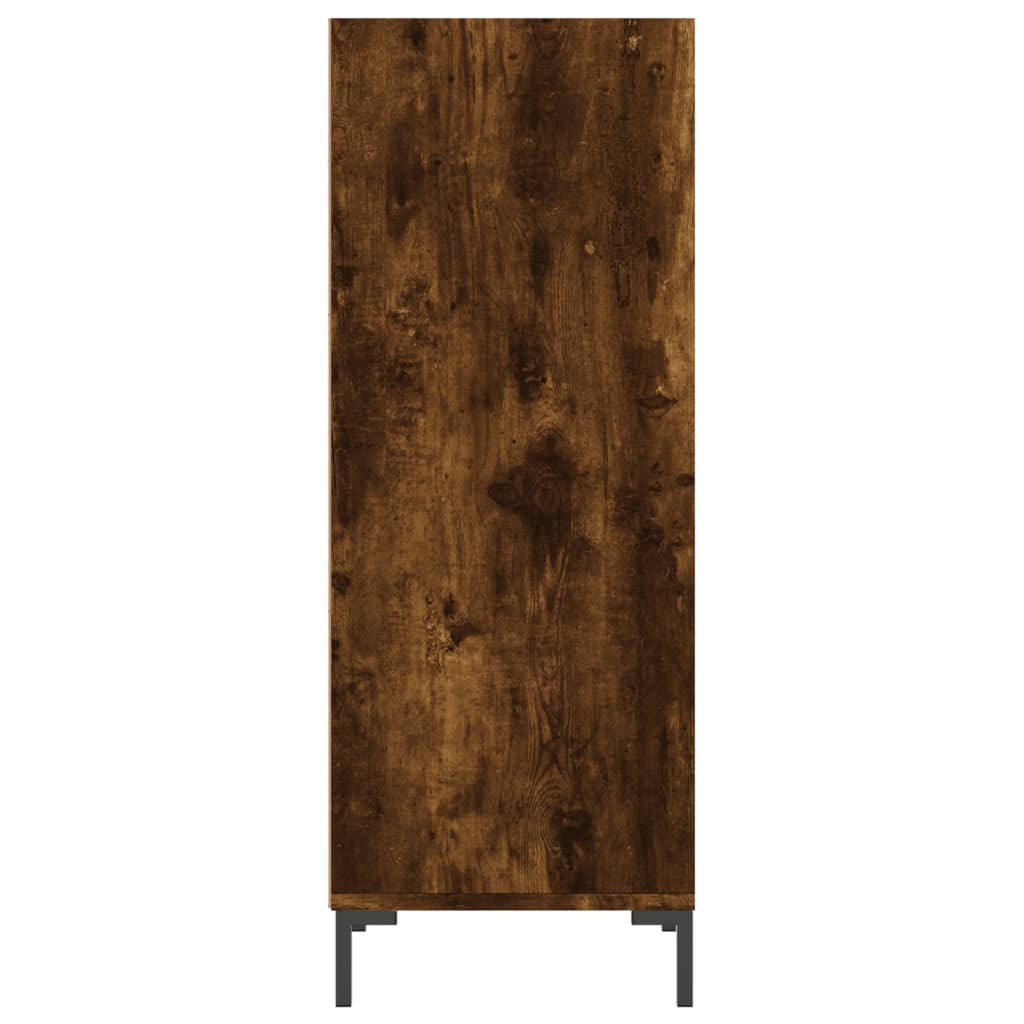 vidaXL Sideboard Smoked Oak 34.5x32.5x90 cm Engineered Wood 5