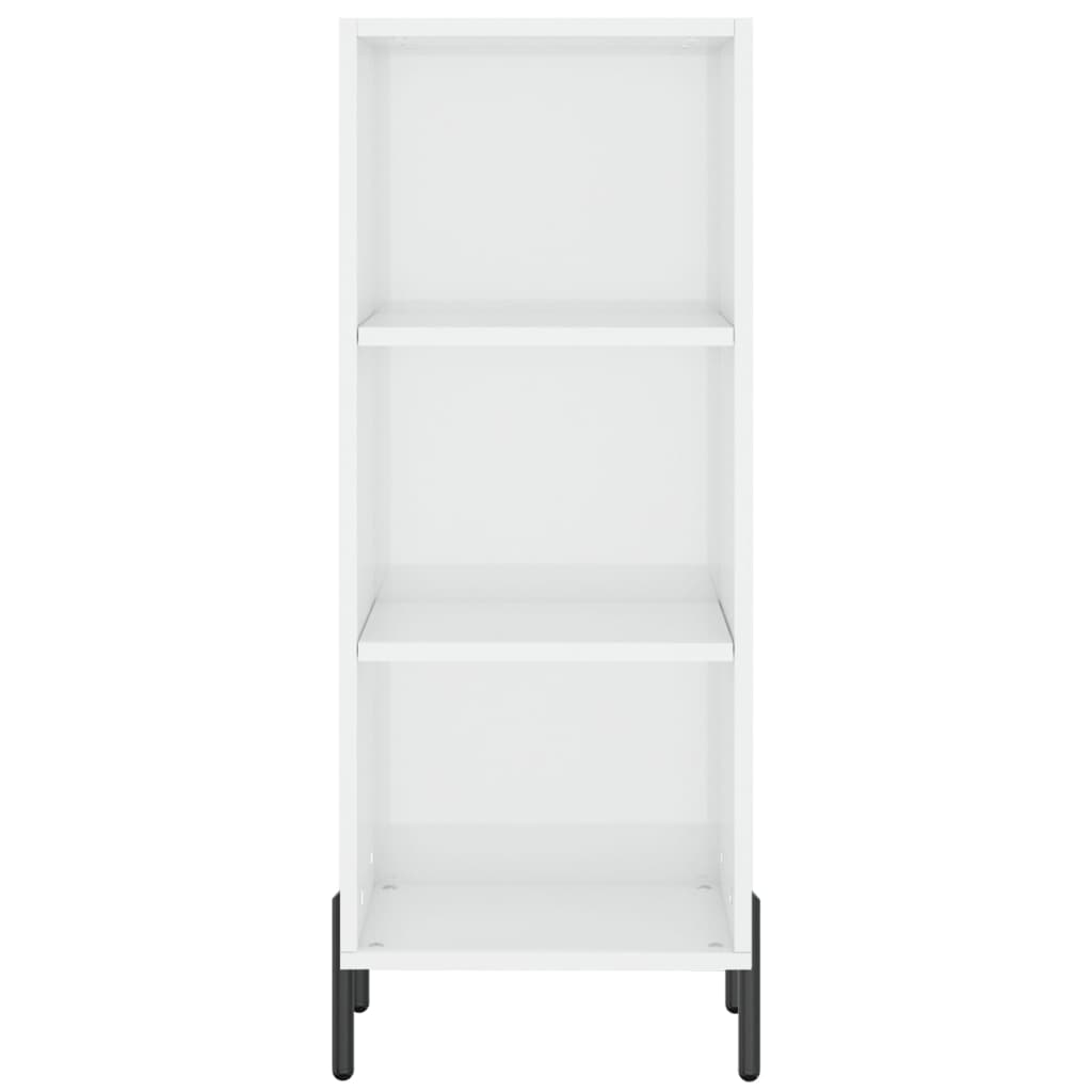vidaXL Sideboard High Gloss White 34.5x32.5x90 cm Engineered Wood 4