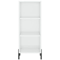 vidaXL Sideboard High Gloss White 34.5x32.5x90 cm Engineered Wood 4