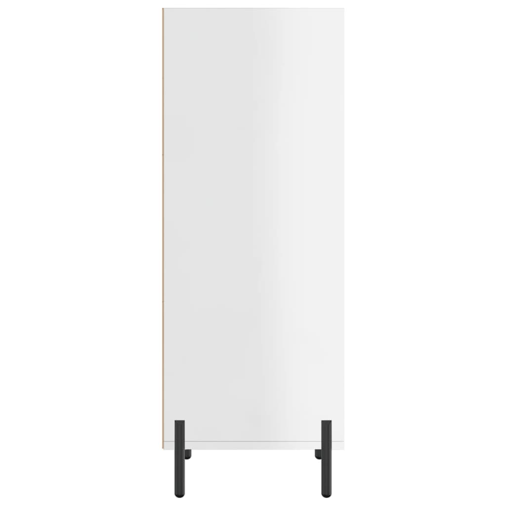 vidaXL Sideboard High Gloss White 34.5x32.5x90 cm Engineered Wood 5
