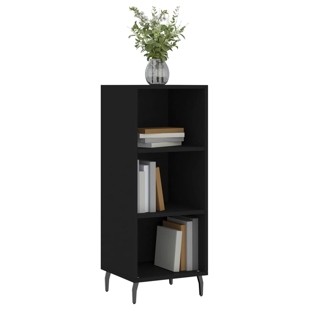 vidaXL Sideboard Black 34.5x32.5x90 cm Engineered Wood 3
