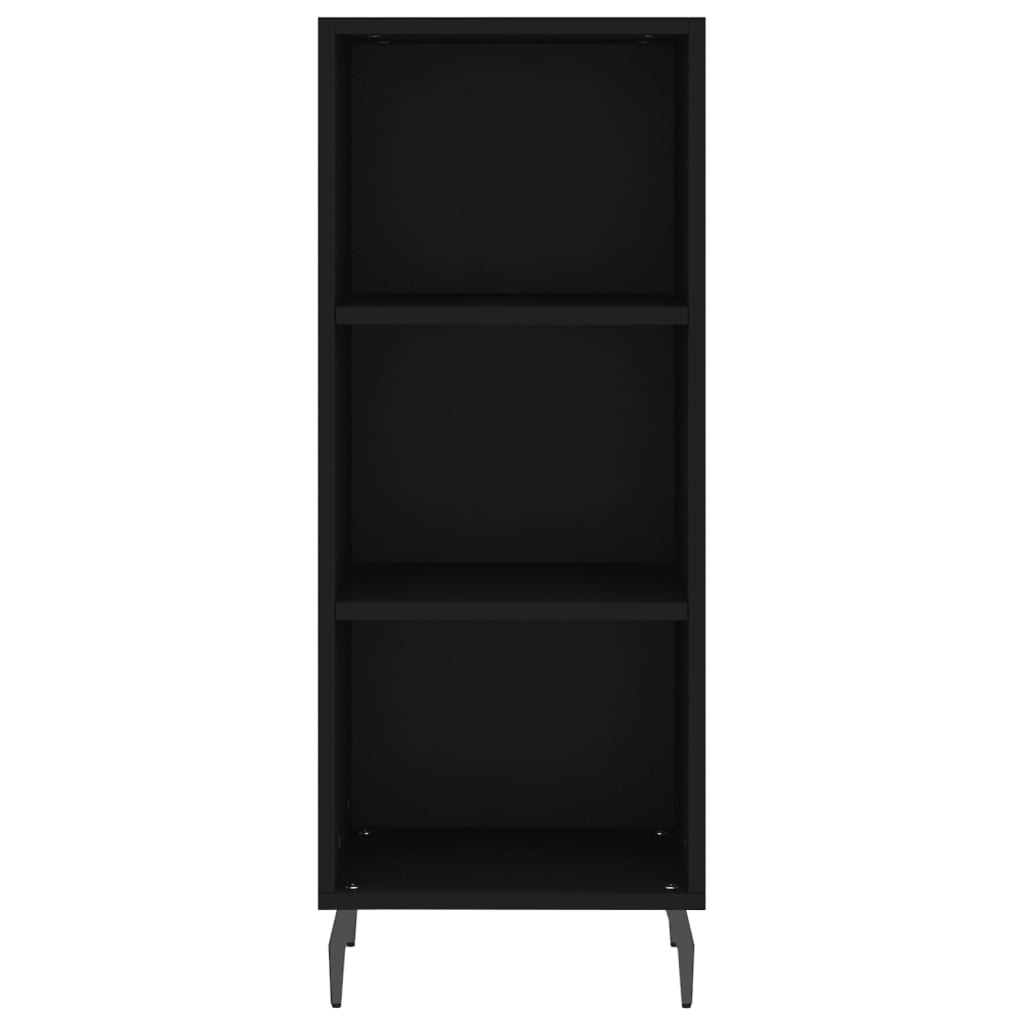 vidaXL Sideboard Black 34.5x32.5x90 cm Engineered Wood 4