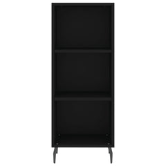 vidaXL Sideboard Black 34.5x32.5x90 cm Engineered Wood 4