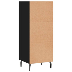 vidaXL Sideboard Black 34.5x32.5x90 cm Engineered Wood 6