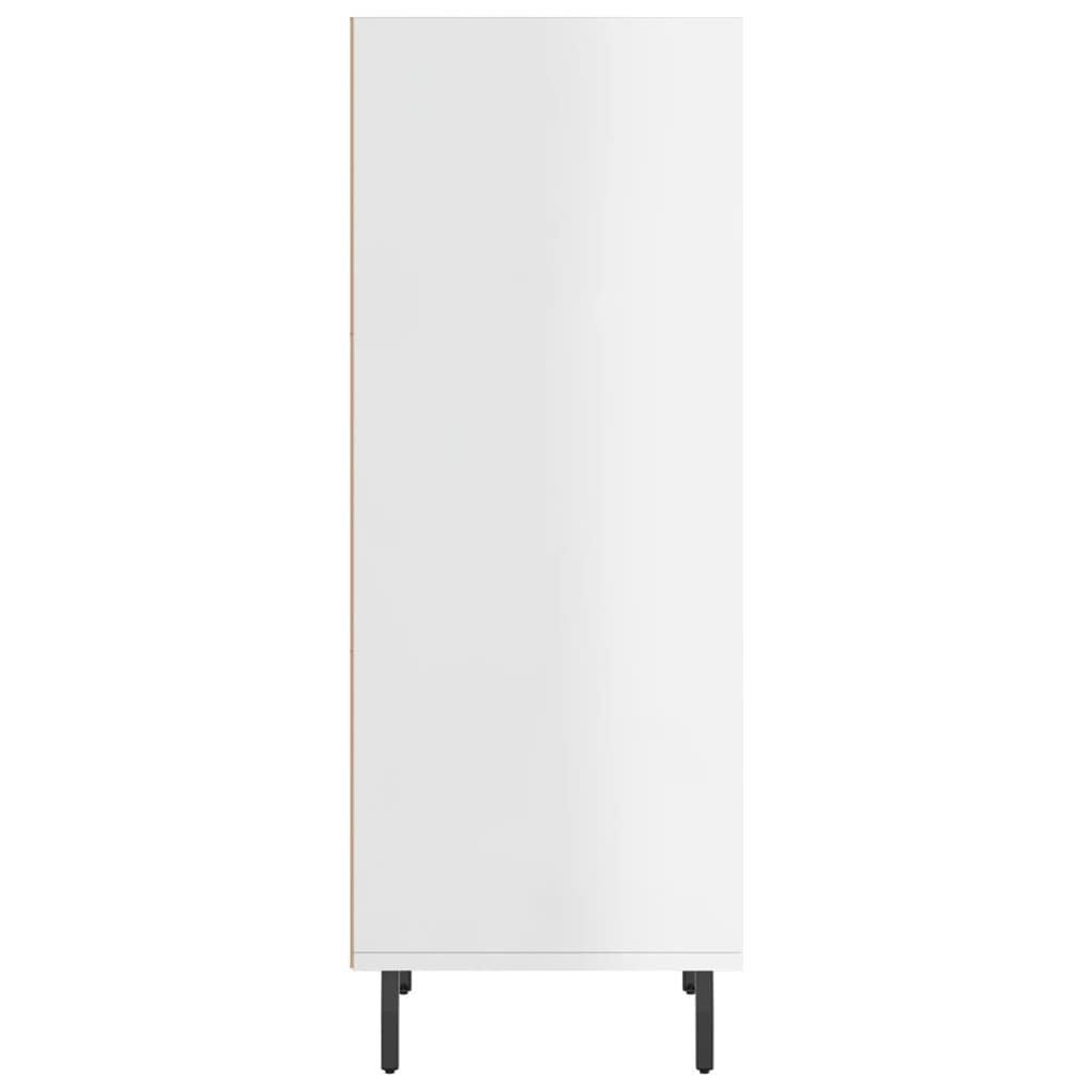 vidaXL Sideboard High Gloss White 34.5x32.5x90 cm Engineered Wood 5