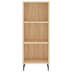 vidaXL Sideboard Sonoma Oak 34.5x32.5x90 cm Engineered Wood 4