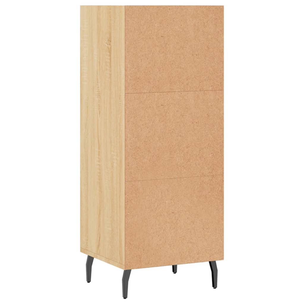 vidaXL Sideboard Sonoma Oak 34.5x32.5x90 cm Engineered Wood 6