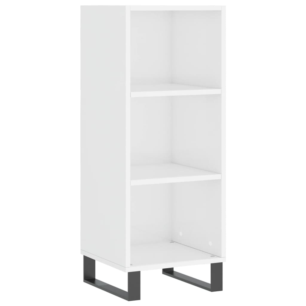 vidaXL Sideboard High Gloss White 34.5x32.5x90 cm Engineered Wood 2