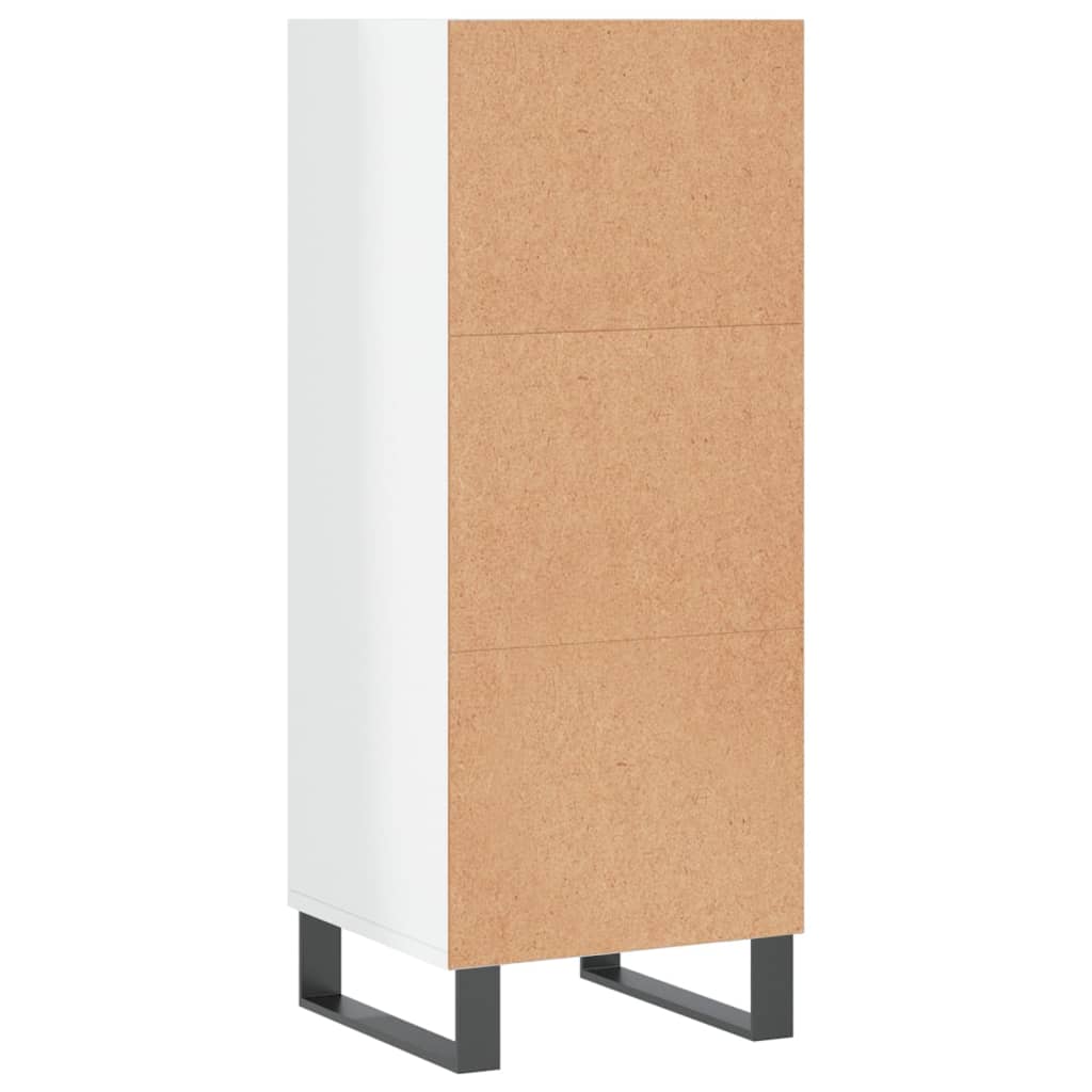 vidaXL Sideboard High Gloss White 34.5x32.5x90 cm Engineered Wood 6