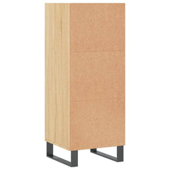 vidaXL Sideboard Sonoma Oak 34.5x32.5x90 cm Engineered Wood 6