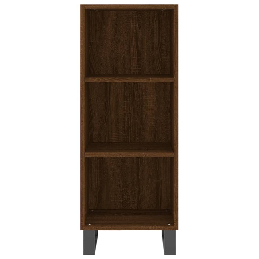 vidaXL Sideboard Brown Oak 34.5x32.5x90 cm Engineered Wood 4