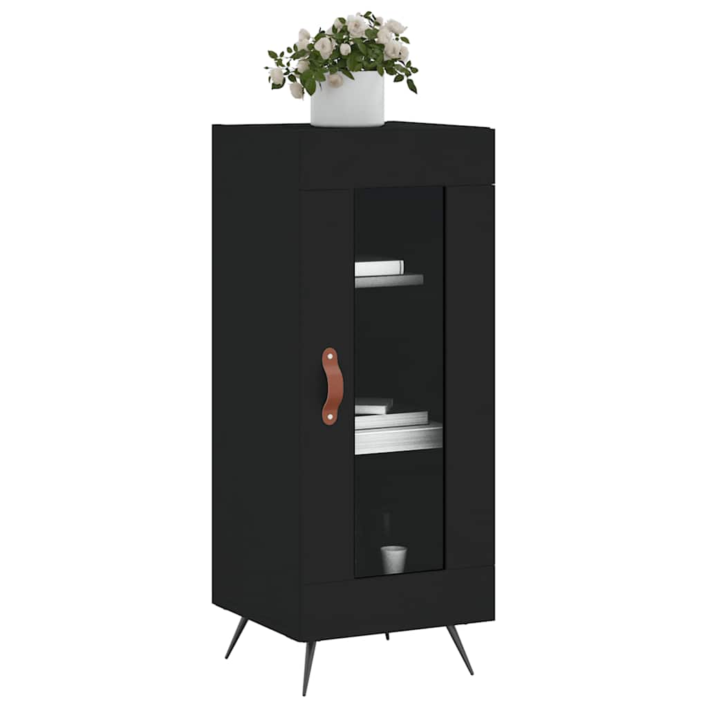 vidaXL Sideboard Black 34.5x34x90 cm Engineered Wood 3