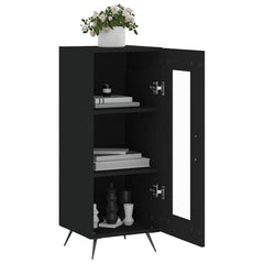 vidaXL Sideboard Black 34.5x34x90 cm Engineered Wood 4
