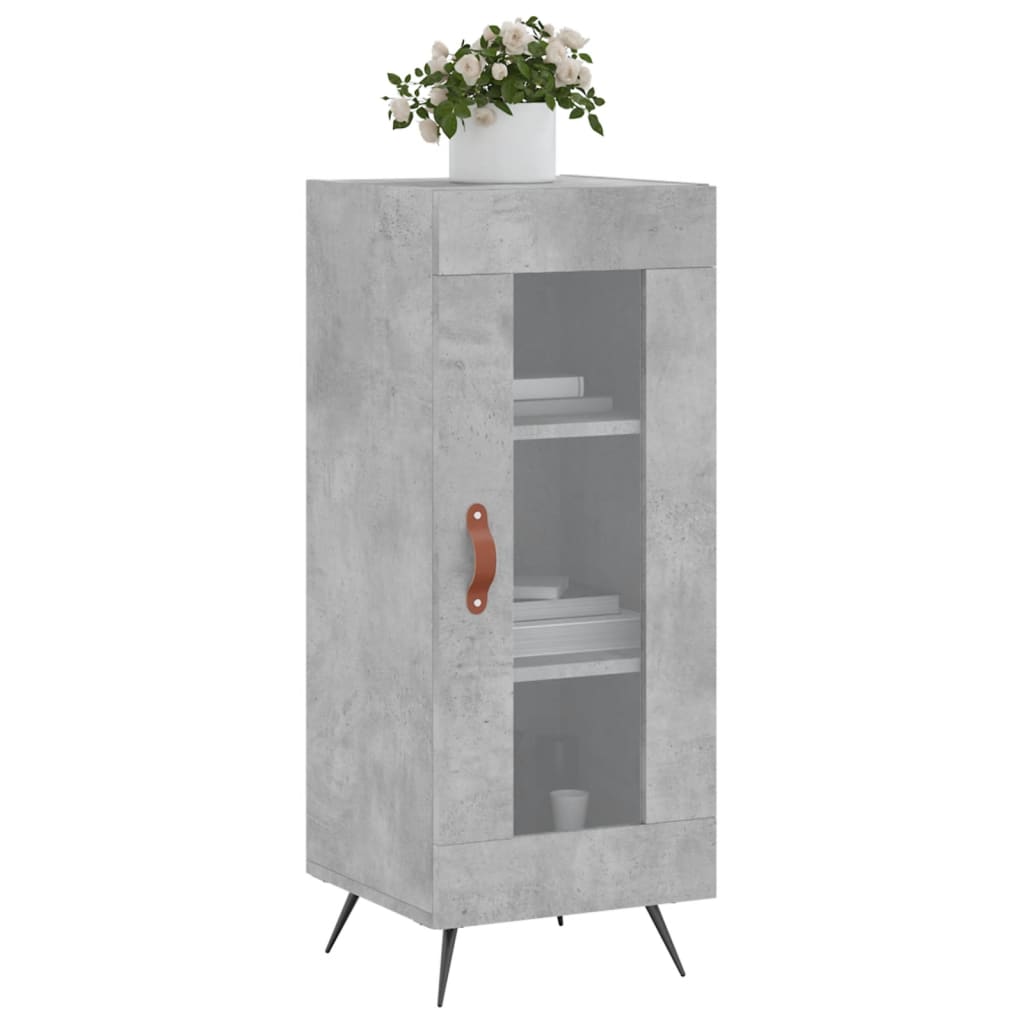 vidaXL Sideboard Concrete Grey 34.5x34x90 cm Engineered Wood 3