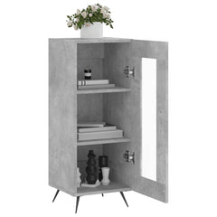 vidaXL Sideboard Concrete Grey 34.5x34x90 cm Engineered Wood 4