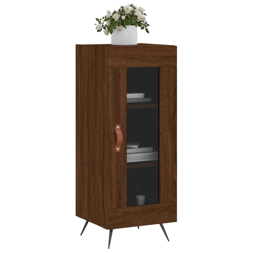 vidaXL Sideboard Brown Oak 34.5x34x90 cm Engineered Wood 3