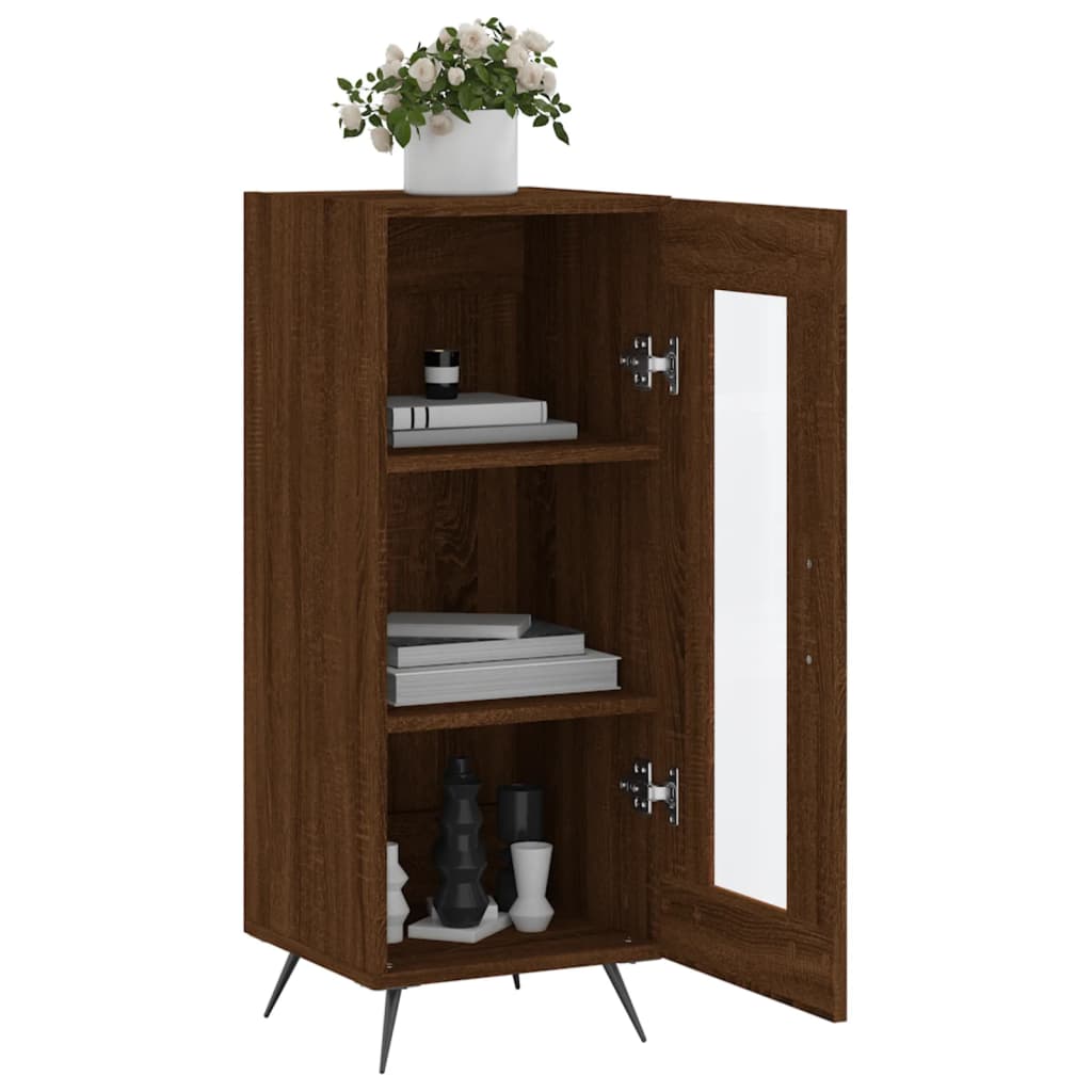 vidaXL Sideboard Brown Oak 34.5x34x90 cm Engineered Wood 4