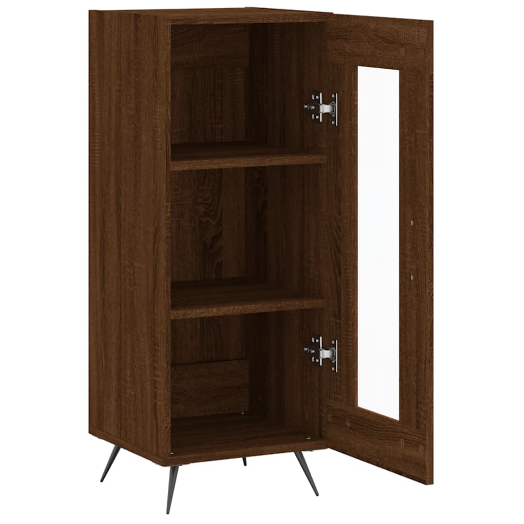 vidaXL Sideboard Brown Oak 34.5x34x90 cm Engineered Wood 6