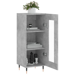 vidaXL Sideboard Concrete Grey 34.5x34x90 cm Engineered Wood 4