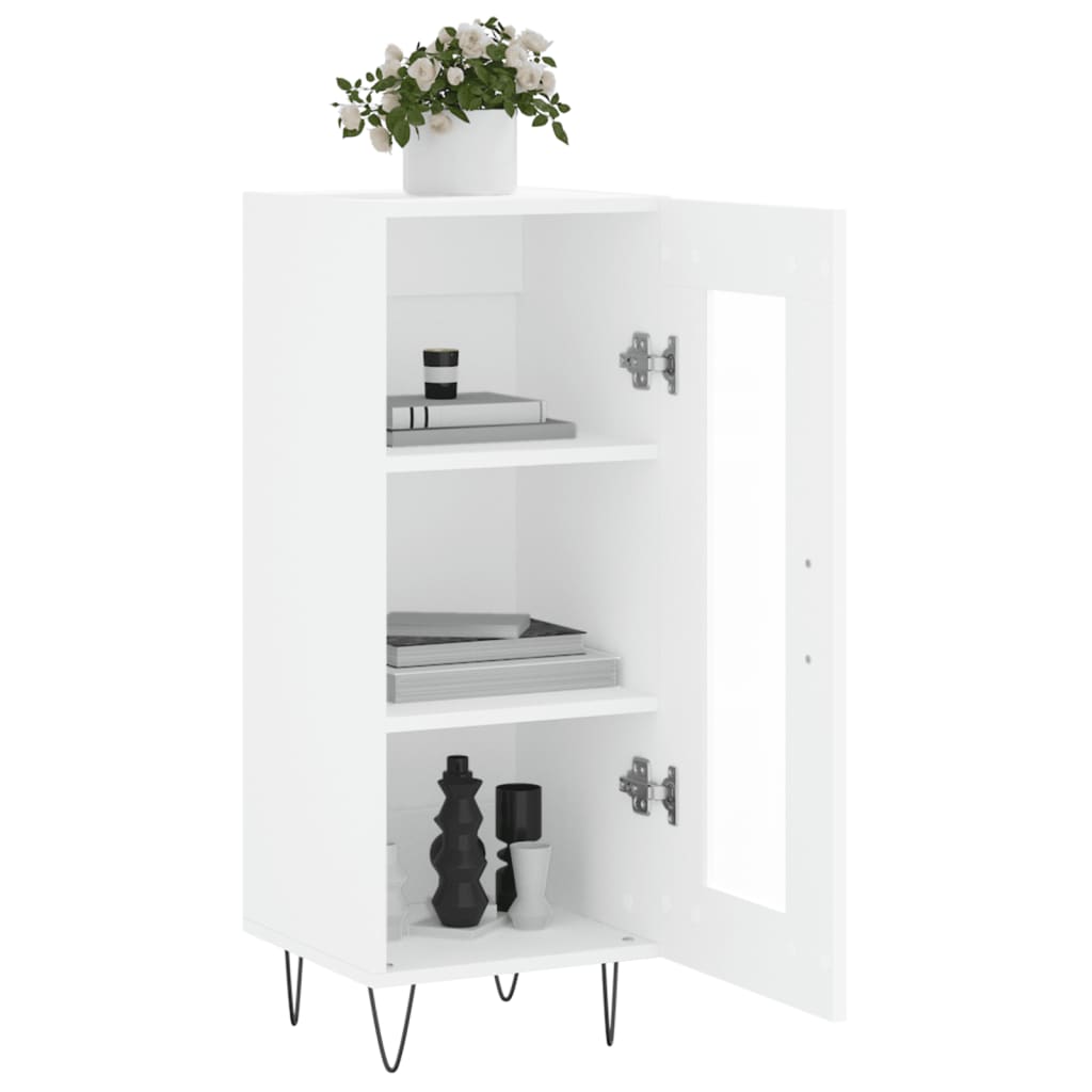 vidaXL Sideboard White 34.5x34x90 cm Engineered Wood 4