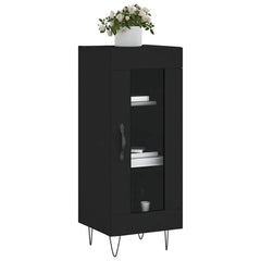 vidaXL Sideboard Black 34.5x34x90 cm Engineered Wood 3