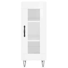 vidaXL Sideboard High Gloss White 34.5x34x90 cm Engineered Wood 5