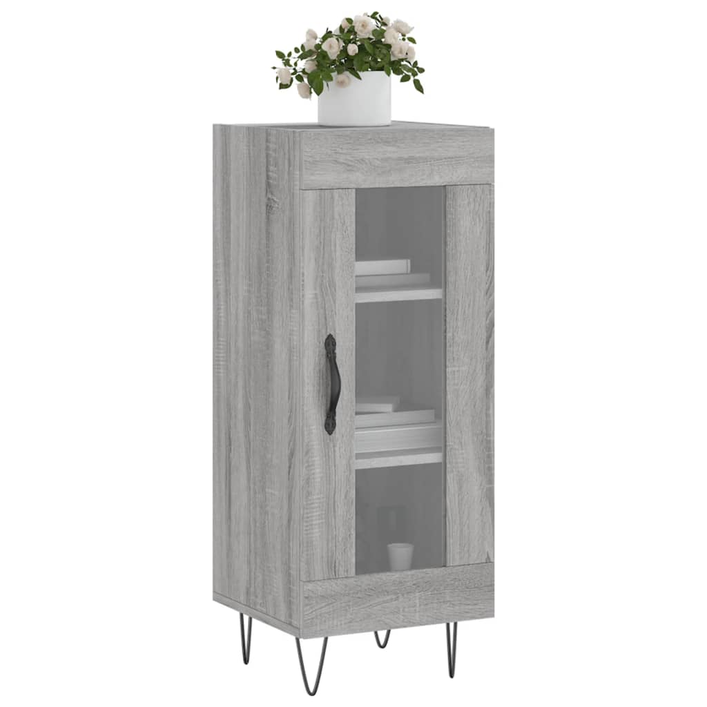 vidaXL Sideboard Grey Sonoma 34.5x34x90 cm Engineered Wood 3