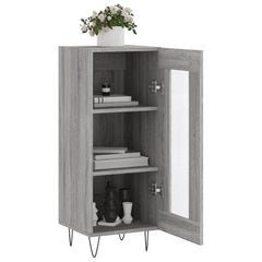 vidaXL Sideboard Grey Sonoma 34.5x34x90 cm Engineered Wood 4