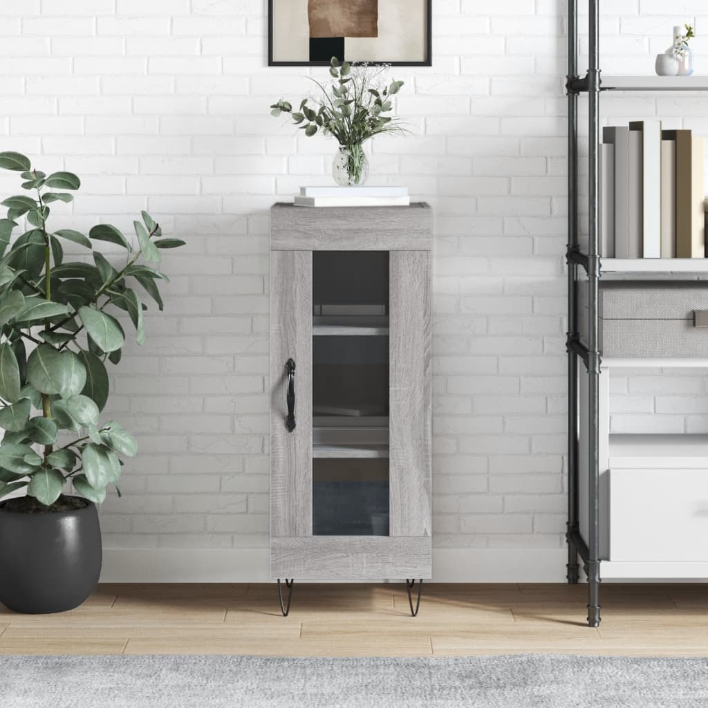 vidaXL Sideboard Grey Sonoma 34.5x34x90 cm Engineered Wood 1