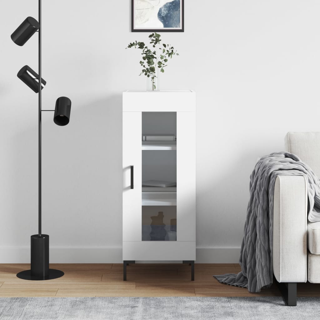 vidaXL Sideboard White 34.5x34x90 cm Engineered Wood 1