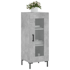 vidaXL Sideboard Concrete Grey 34.5x34x90 cm Engineered Wood 3