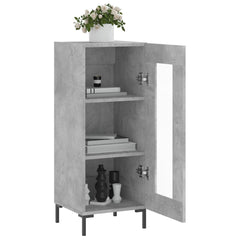 vidaXL Sideboard Concrete Grey 34.5x34x90 cm Engineered Wood 4