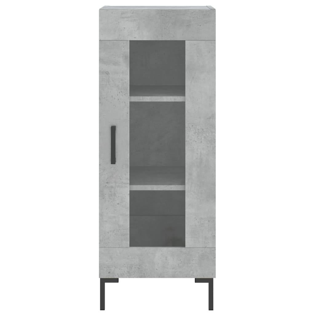 vidaXL Sideboard Concrete Grey 34.5x34x90 cm Engineered Wood 5