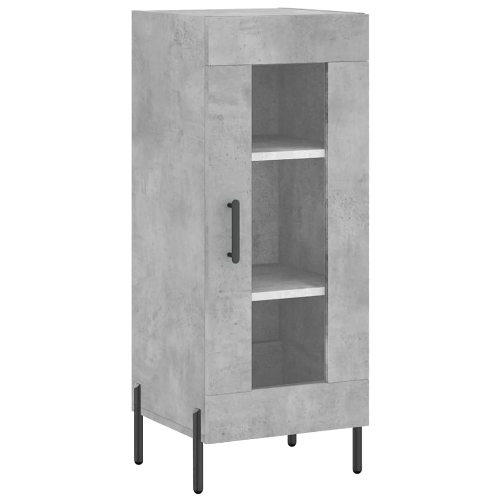 vidaXL Sideboard Concrete Grey 34.5x34x90 cm Engineered Wood 2