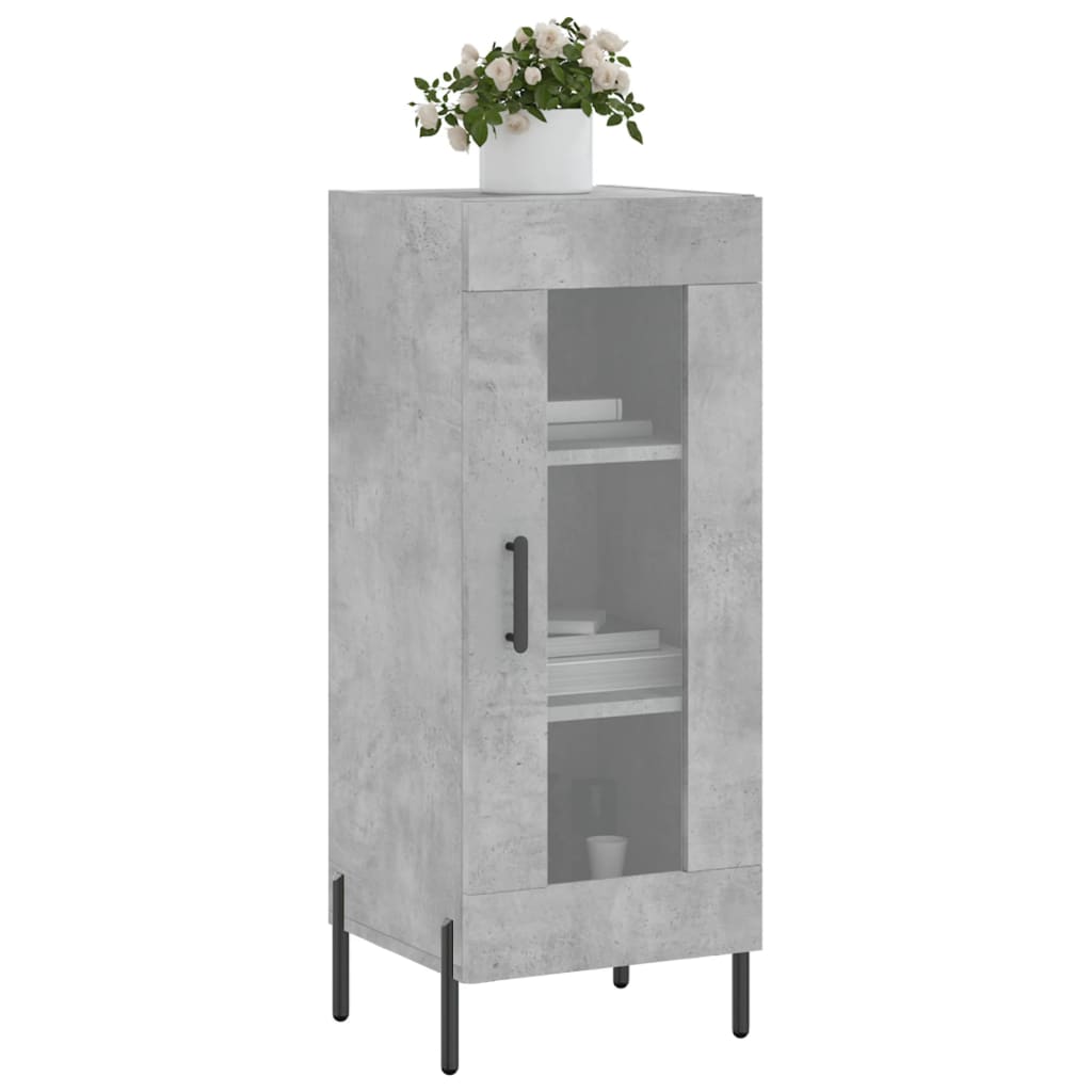 vidaXL Sideboard Concrete Grey 34.5x34x90 cm Engineered Wood 3