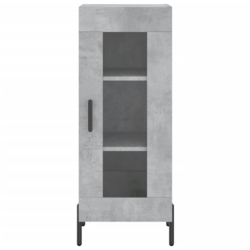 vidaXL Sideboard Concrete Grey 34.5x34x90 cm Engineered Wood 5