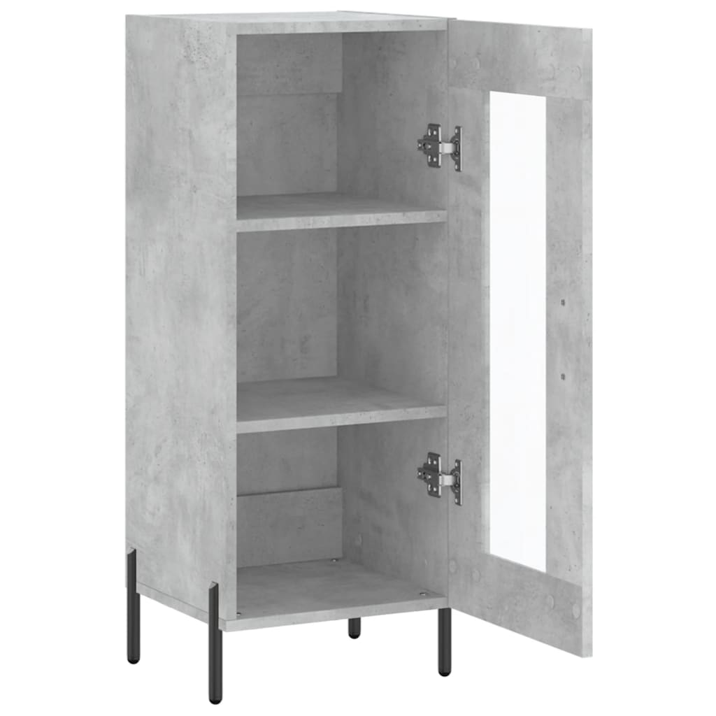 vidaXL Sideboard Concrete Grey 34.5x34x90 cm Engineered Wood 6