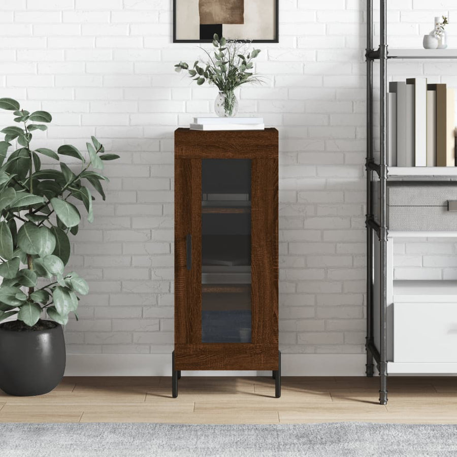 vidaXL Sideboard Brown Oak 34,5x34x90 cm Engineered Wood 1