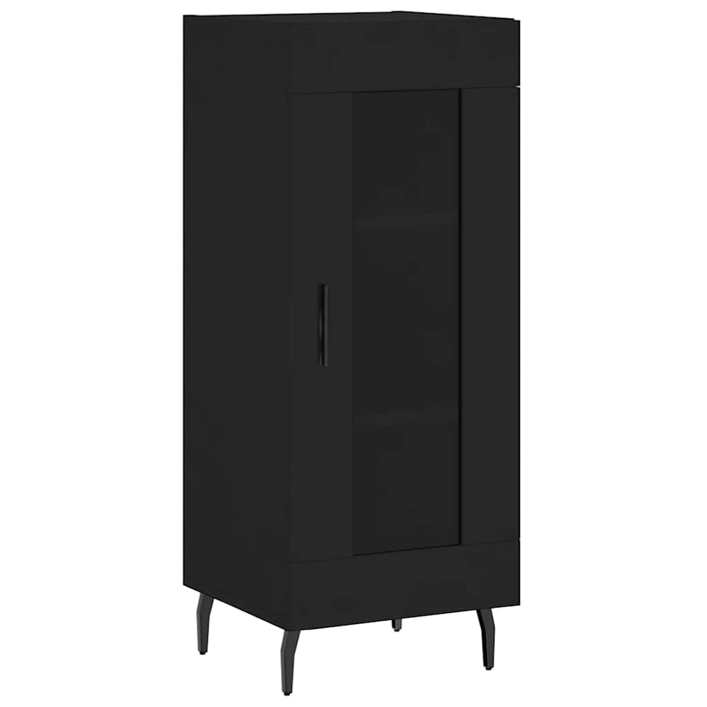 vidaXL Sideboard Black 34.5x34x90 cm Engineered Wood 2