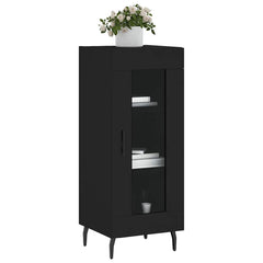 vidaXL Sideboard Black 34.5x34x90 cm Engineered Wood 3