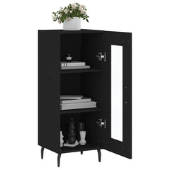 vidaXL Sideboard Black 34.5x34x90 cm Engineered Wood 4