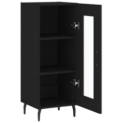vidaXL Sideboard Black 34.5x34x90 cm Engineered Wood 6