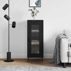 vidaXL Sideboard Black 34.5x34x90 cm Engineered Wood 1