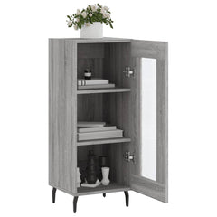 vidaXL Sideboard Grey Sonoma 34.5x34x90 cm Engineered Wood 4