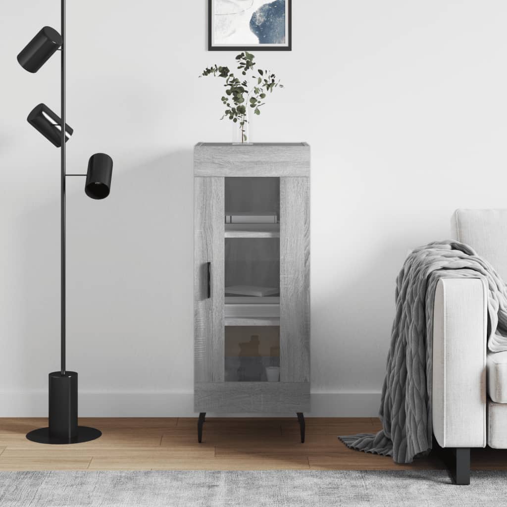 vidaXL Sideboard Grey Sonoma 34.5x34x90 cm Engineered Wood 1