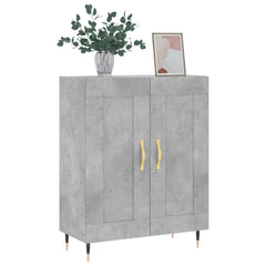 vidaXL Sideboard Concrete Grey 69.5x34x90 cm Engineered Wood 3