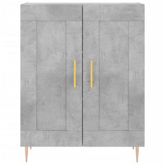 vidaXL Sideboard Concrete Grey 69.5x34x90 cm Engineered Wood 5
